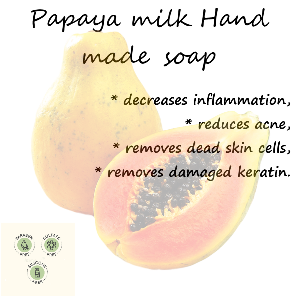 papaya handmade soap
