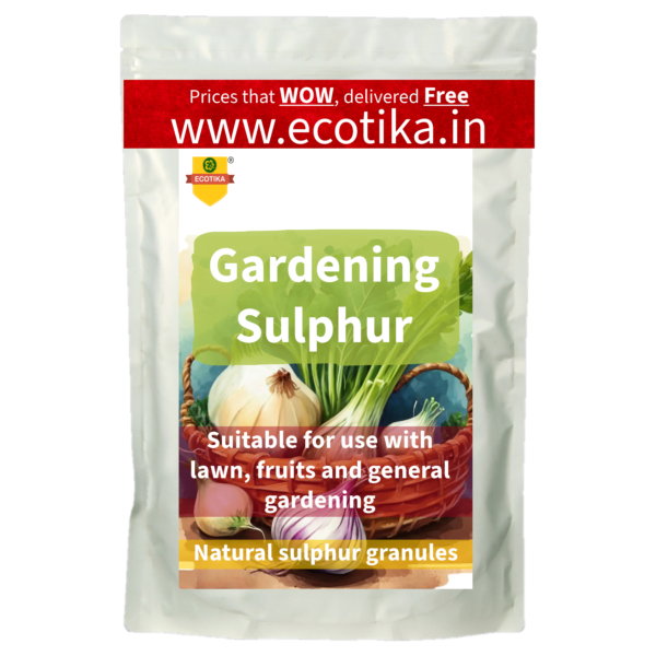 Granular yellow sulphur for garden