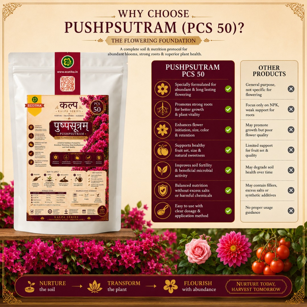 Pushpsutram PCS-50 | Flowering & Fruiting Plant Nutrition | Ecotika - Image 5