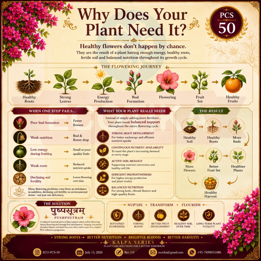 Pushpsutram PCS-50 | Flowering & Fruiting Plant Nutrition | Ecotika - Image 4