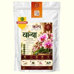 Ecotika Vanya PCS-57 orchid cultivation blend for healthy roots, lush foliage and richer blooms